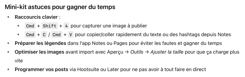 Poster sur Instagram à partir de son Mac