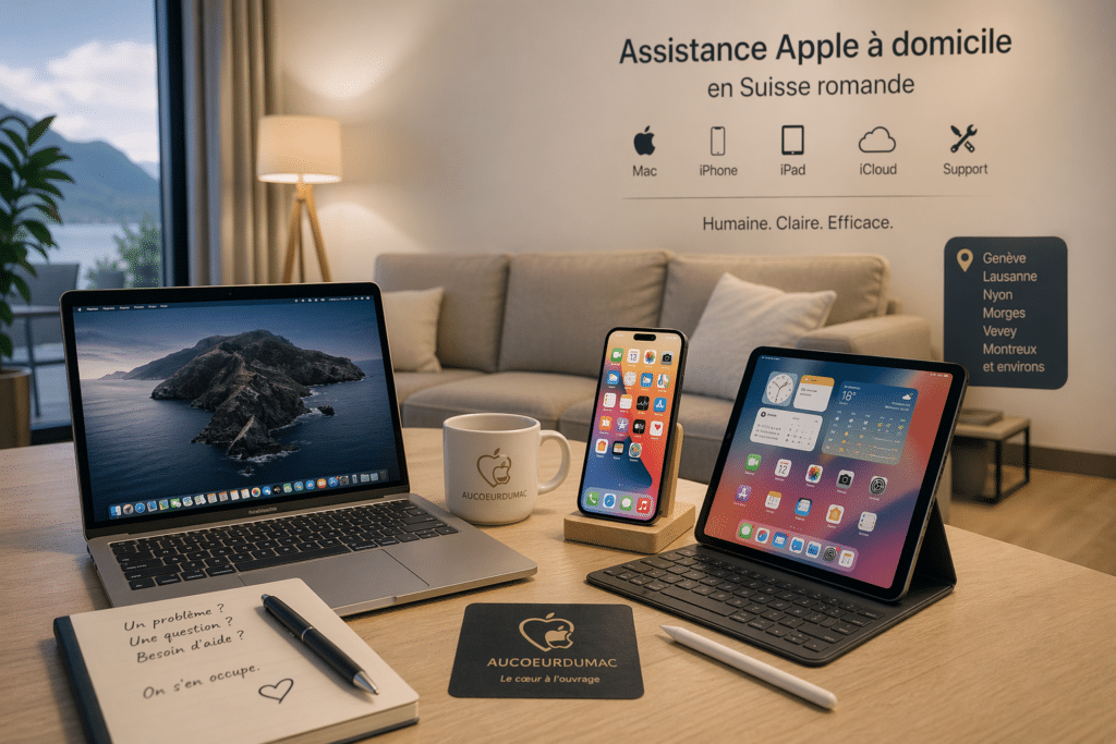 assistance Apple à domicile en Suisse romande