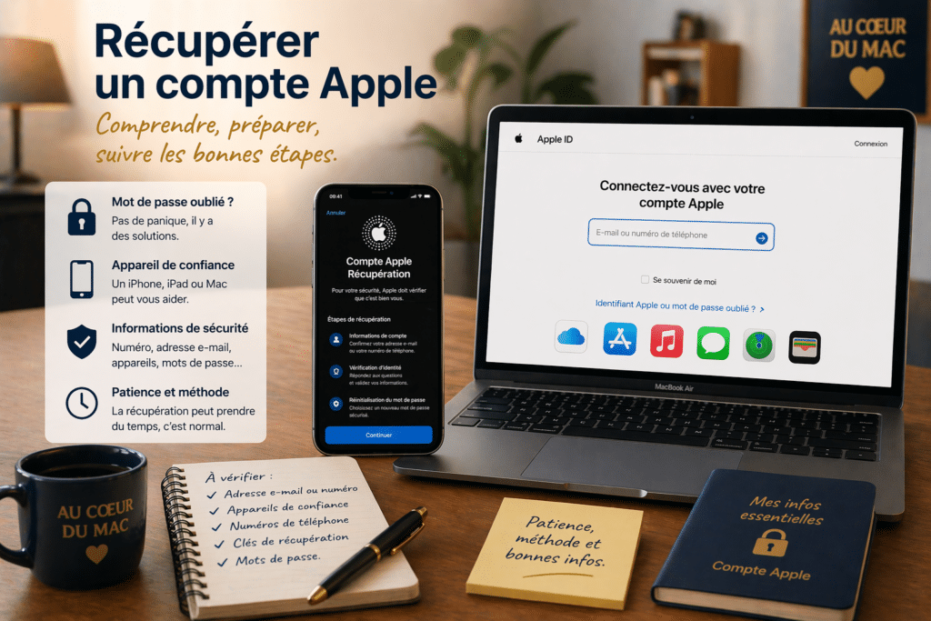 mot de passe compte Apple oublié