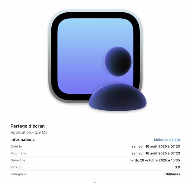 partage ecran sur Mac