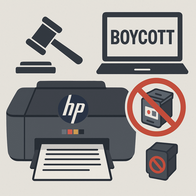 Boycott achat imprimantes HP