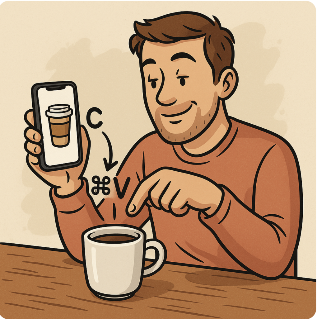 copier coller entre machines Apple