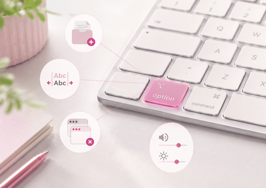 Touche Option Alt ⌥ sur un clavier Mac et ses usages vraiment utiles