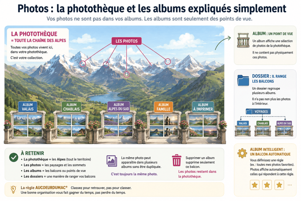 Trier et organiser les albums Photos sur Mac