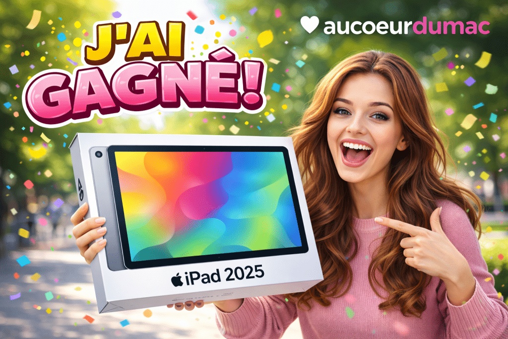 gagnant ipad 2025 aucoeurdumac