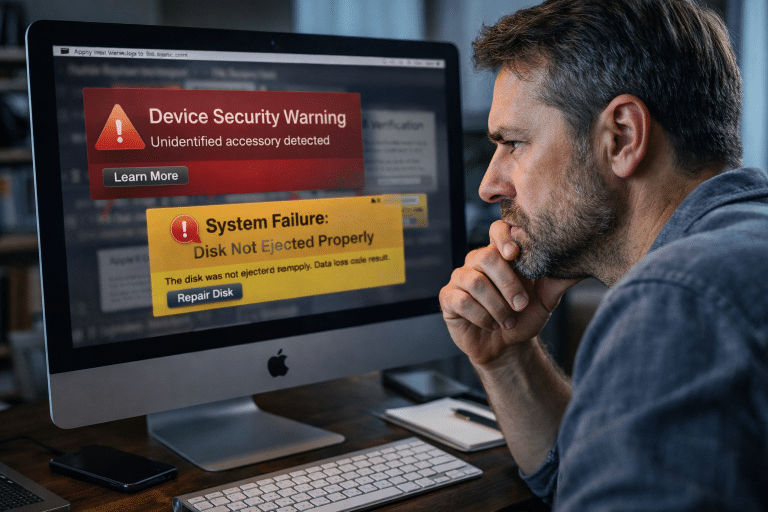 Messages Apple inquiétants