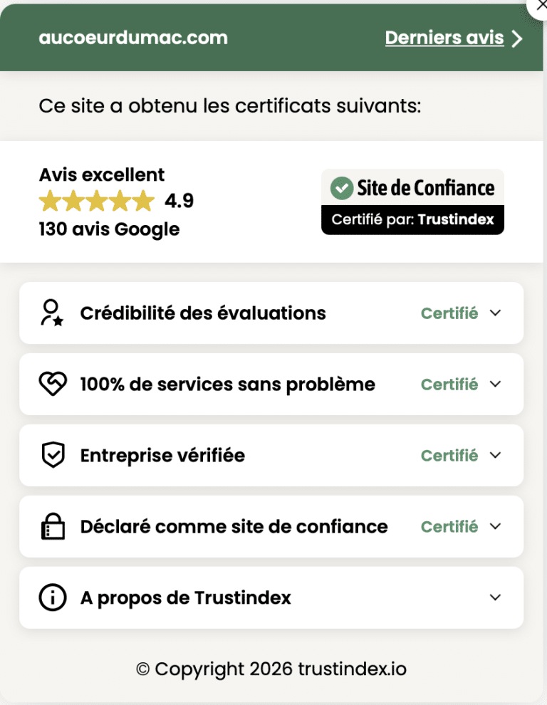 130 avis Google 5 étoiles aucoeurdumac