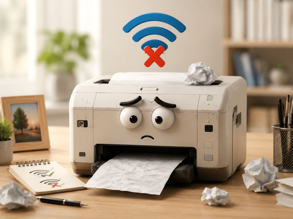 imprimante oui chef mais pas wi fi