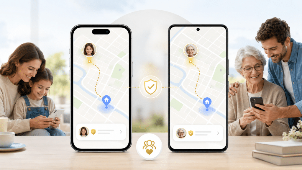 Localiser un proche entre iPhone et Samsung