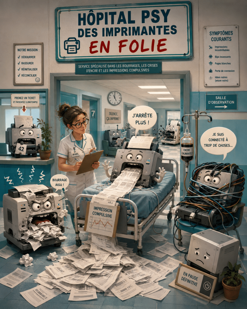 dépanner imprimante en folie ou en panique