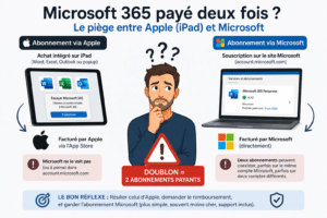 microsoft 365 payé deux fois