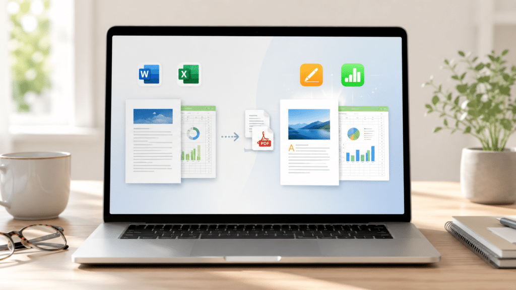 Passer de Microsoft Office à Pages et Numbers sur Mac