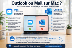 Comparatif Outlook et Mail sur Mac pour choisir le meilleur logiciel de messagerie selon son usage