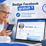 Nouveau badge Facebook gratuit absent d’un profil personnel pendant son déploiement progressif