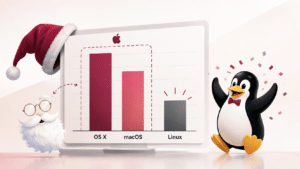 Linux dépasse macOS selon StatCounter : OS X et macOS séparés dans le graphique